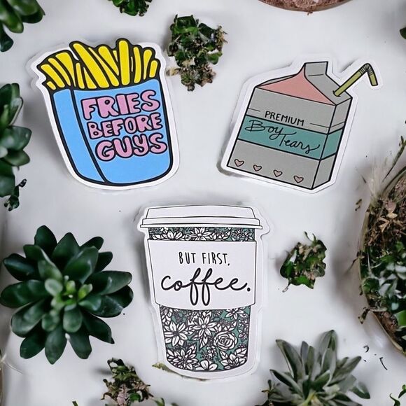 NWT Wool + Pepper Co. Fruit Lovers Sticker Pack (3 stickers) - Picture 1 of 1